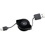 Xystec USB-2.0-Kabel Typ A auf Mini-USB, 80 cm, mit Kabeltrommel Xystec Mini-USB-Kabel