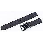 PEARL Extralanges Ersatz-Textil-Armband für Armband-Uhren, schwarz PEARL Handy-Uhren