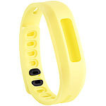 newgen medicals Wechsel-Armband für Fitness-Armband FBT-50, gelb newgen medicals Fitness-Armbänder mit Bluetooth
