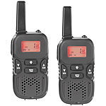 simvalley communications Walkie-Talkie-Set m. VOX, 5 km Reichweite, Micro-USB-Ladeport, 2er-Set simvalley communications Walkie-Talkies