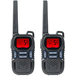simvalley communications 2er-Set Profi-Walkie-Talkies mit VOX, 10 km, USB, extragroßes Display simvalley communications Walkie-Talkies