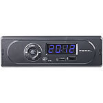 PEARL MP3-Autoradio CAS-300 mit Wiedergabe von USB & microSD, 2x 7 W PEARL MP3-Autoradios (1-DIN)
