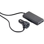 revolt Kfz-USB-Ladegerät für Vorder-/Rücksitz, 2+2-Port, 12/24 V, 36 W, 7,2 A revolt 4 Port KFZ USB Ladegeräte für Front- & Rücksitze