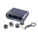 Lescars Kabelloses Reifendruck-Kontrollsystem mit Funk-Sensoren, Solar-Betrieb Lescars Funk Reifendruck Kontrollsysteme