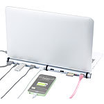 Xystec 5-fach USB-3.0-Lade-Hub & Dockingstation, BC-1.2-Schnell-Ladeprotokoll Xystec USB-Hubs & Dockingstations für Notebooks und Macbooks