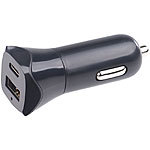 revolt Kfz-USB-Ladegerät mit USB-C- & -A-Port, 12/24 V, 3,1 A revolt Kfz-USB-Netzteile mit USB Typ-C-Anschluss