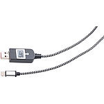 revolt Lightning-Ladekabel mit Smart-IC-Chip und LCD-Spannungsanzeige revolt Apple-lizenzierte Lightning-Kabel (MFI) mit LCD-Spannungsanzeigen