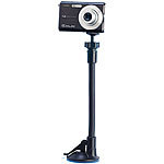 PEARL Flexibles Kamera-Stativ mit Saugfuß und Universal-Smartphone-Halterung PEARL 