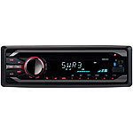 Creasono MP3-Autoradio mit Bluetooth, CD-Player, USB, SD, RDS, 4x 50 Watt Creasono 1-DIN-Autoradios mit CD-Playern und Bluetooth