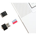 PEARL 2er-Set Mini-Cardreader für microSD(HC/XC)-Karten bis 128 GB & USB PEARL 