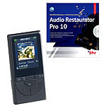 auvisio 2in1-Media-Player & Audio-Rekorder mit Audio-Restaurations-Software auvisio MP3- & Video-Player mit Bluetooth und Pedometer