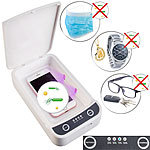 Somikon 2er-Set UV-Desinfektions-Boxen für Smartphone, Brille, Schlüssel usw. Somikon