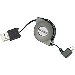 Xystec USB-2.0-Adapterkabel Typ A auf Micro-USB 80 cm mit Kabeltrommel Xystec Micro-USB-Kabel mit Kabeltrommeln