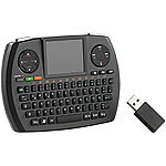 GeneralKeys Micro-MCE-Funktastatur QWERTZ mit Touch-Pad "MFT-276PRO" GeneralKeys Mini-Funktastaturen mit Touchpads
