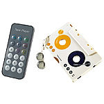 auvisio MP3-Player für Kassettenautoradio, Kassettenadapter mit Fernbedienung auvisio KFZ-Kassettenadapter