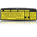 GeneralKeys Komfort-Tastatur mit Großschrift-Tasten (refurbished) GeneralKeys Kontrastreiche USB Tastaturen