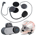 NavGear Universal-Headset für Motorradhelme, mit Bluetooth NavGear Intercom-Headsets‚ mit Bluetooth, für Motorradhelme