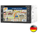 NavGear StreetMate 2-DIN-Autoradio mit Navi DSR-N 62 Deutschland NavGear 2-DIN Festeinbau-Navi /-Autoradios