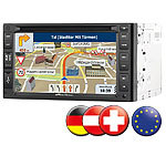 NavGear StreetMate 2-DIN-Autoradio mit 6"-Navi DSR-N 62 Europa NavGear 2-DIN Festeinbau-Navi /-Autoradios