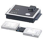 Xystec USB-3.0-Festplatten-Adapter mit Klon-Funktion, für HDD & SSD mit SATA Xystec SATA-Festplatten-Adapter mit Klon-Funktion