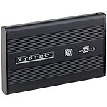 Xystec 2,5" Alu-Festplattengehäuse USB 2.0 für SATA-Festplatten Xystec Festplattengehäuse