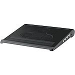 Xystec Notebook-Cooler-Pad mit 3-Port-USB-Hub und Stereo-Lautsprecher Xystec Notebook-Kühler mit Lautsprecher