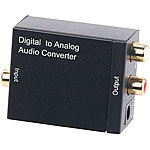 auvisio Audio-Konverter digital zu analog, mit TOSLINK, Koaxial & Stereo-Cinch auvisio Audio-Konverter digital zu analog