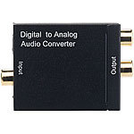auvisio Audio-Konverter digital zu analog, mit TOSLINK, Koaxial & Stereo-Cinch auvisio