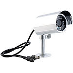 VisorTech Wetterfeste Überwachungskamera ASC-1420.IR mit Nachtsicht VisorTech Überwachungskameras (BNC-Kabel)