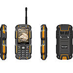 simvalley MOBILE Dual-SIM-Outdoor-Handy, Walkie-Talkie XT-980 2er Set simvalley MOBILE Dual-SIM Outdoor-Handys mit Walkie-Talkie-Funktion