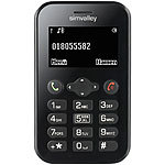 simvalley MOBILE Scheckkarten-Handy Pico RX-484 mit BT, Garantruf simvalley MOBILE Scheckkartenhandys