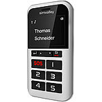 simvalley MOBILE 5-Tasten-Handy Pico RX-902 mit Garantruf Premium, GPS simvalley MOBILE 5-Tasten-Notrufhandys