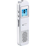 auvisio Digitales Diktiergerät, VOX-Funktion, Audio-Player, Lautsprecher, 8 GB auvisio Hand-Diktiergerät mit Lautsprecher