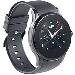 simvalley MOBILE Handy-Uhr & Smartwatch für iOS & Android, mit Bluetooth & Herzfrequenz simvalley MOBILE Handy-Smartwatches mit Bluetooth & Herzfrequenz-Messung, für Android und iOS