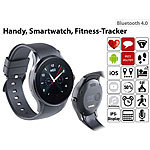 simvalley MOBILE Handy Bt Smartwatch für iOS & Android, Herzfrequenz (refurbished) simvalley MOBILE Handy-Smartwatches mit Bluetooth & Herzfrequenz-Messung, für Android und iOS