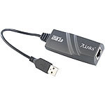 7links Externe USB-Netzwerkkarte mit RJ-45-Anschluss 10/100/1000 Mbit 7links USB-Gigabit-Netzwerkadapter