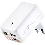7links 4in1-Mini-WLAN-Router CLD-400.travel, Media-Streaming und 3G 7links 3G/UMTS-Router