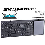 GeneralKeys Funktastatur Premium, Alu, Scissor-Tasten, Multi-Touchpad, CH Layout GeneralKeys Funktastatur mit Touchpad, slim