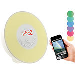 auvisio Wake-up-LED-Radiowecker mit Bluetooth & Sonnenaufgangs-Simulation auvisio Radio-Lichtwecker Bluetooth