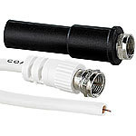 esoSAT Sat-Anschluss-Set mit 25 m zuschneidbarem Kabel und 2 F-Steckern esoSAT Sat-Antennenkabel