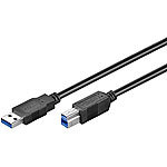 goobay USB-3.0-Anschlusskabel Typ-A-Stecker auf Typ-B-Stecker, 1,8 m goobay USB-Kabel Typ A auf Typ B