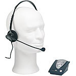 Callstel Profi-Telefon-Headset inklusive Connector-Box für Festnetz-Telefone Callstel