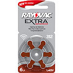 RAYOVAC Hörgeräte-Batterien 312 Extra Advanced 1,45V 180 mAh 6er-Pack RAYOVAC Hörgeräte-Batterien
