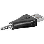 goobay Adapter Stecker USB A zu 3,5mm Klinke-Stecker, für iPod shuffle goobay iPod-Zubehör