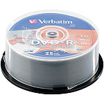 Verbatim DVD-R 16x Super AZO+ Photo-Printable, 25er-Spindel Verbatim DVD-Rohlinge