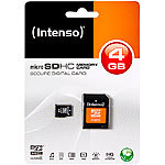 Intenso microSDHC Speicherkarte 4 GB (SDHC) Class 4 Intenso microSD-Speicherkarten