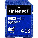 Intenso SecureDigital SD-Speicherkarte 4 GB Class 4 (SDHC) Intenso SD-Speicherkarten