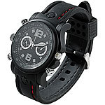 OctaCam 5in1-Kamera-Uhr mit Voice-Recorder "VA-480" OctaCam Kamera Armbanduhren