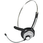 Callstel Headset mit Bluetooth & Schwanenhals-Mikrofon Callstel On-Ear-Mono-Headsets mit Bluetooth