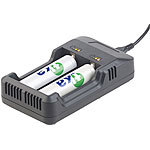 tka Köbele Akkutechnik Schnell-Ladegerät für NiMH-, NiCd-, Li-Ion-Akkus, LED-Ladestandanzeige tka Köbele Akkutechnik Akku-Ladegeräte mit USB-Stromversorgungen, auch für Li-Ion-Akkus